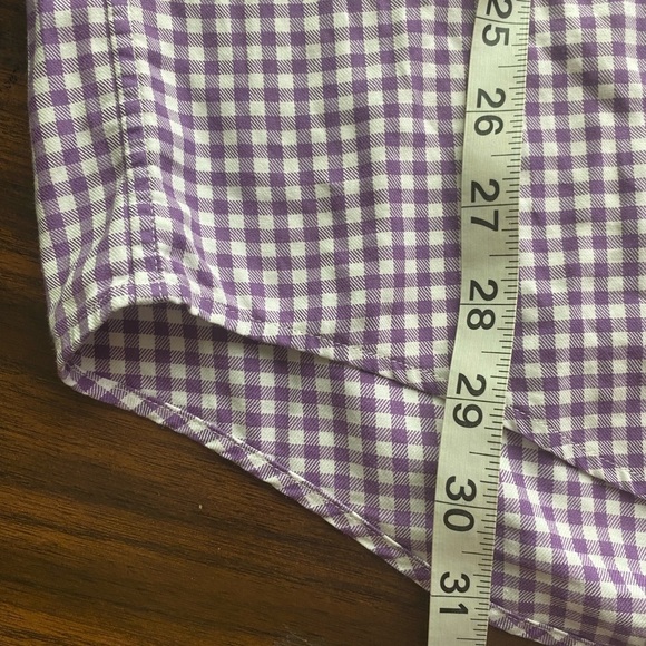 Vineyard Vines Men's Purple Checkered Button Down Shirt - Picture 5 of 7